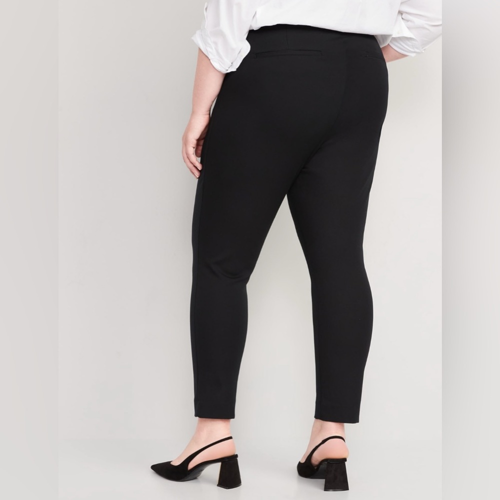 🆕 Old Navy Women's High-Waisted Pixie Skinny Ankle Pants 14Tall Black 30" Inseam - Picture 7 of 16
